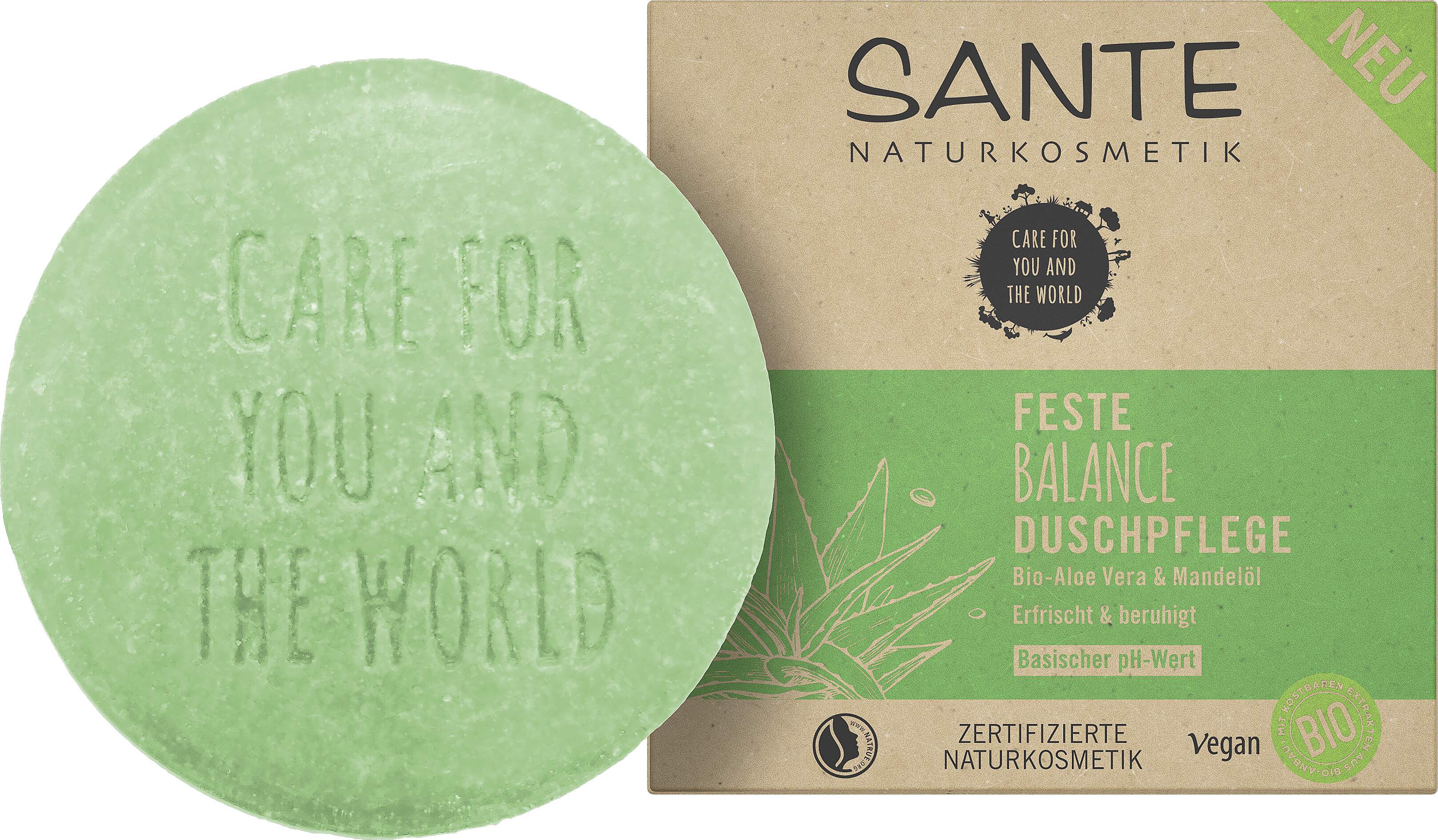 Feste Balance Duschpflege Naturkosmetik Vera & SANTE | Bio-Aloe Mandelöl