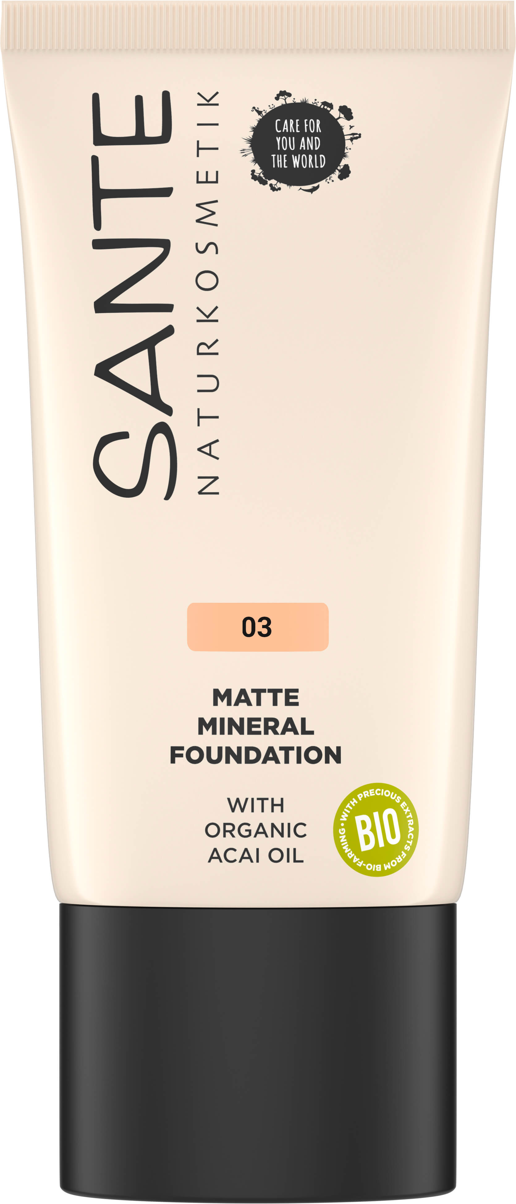 Matte | SANTE 03 Mineral Neutral Cosmetics Foundation Natural Beige