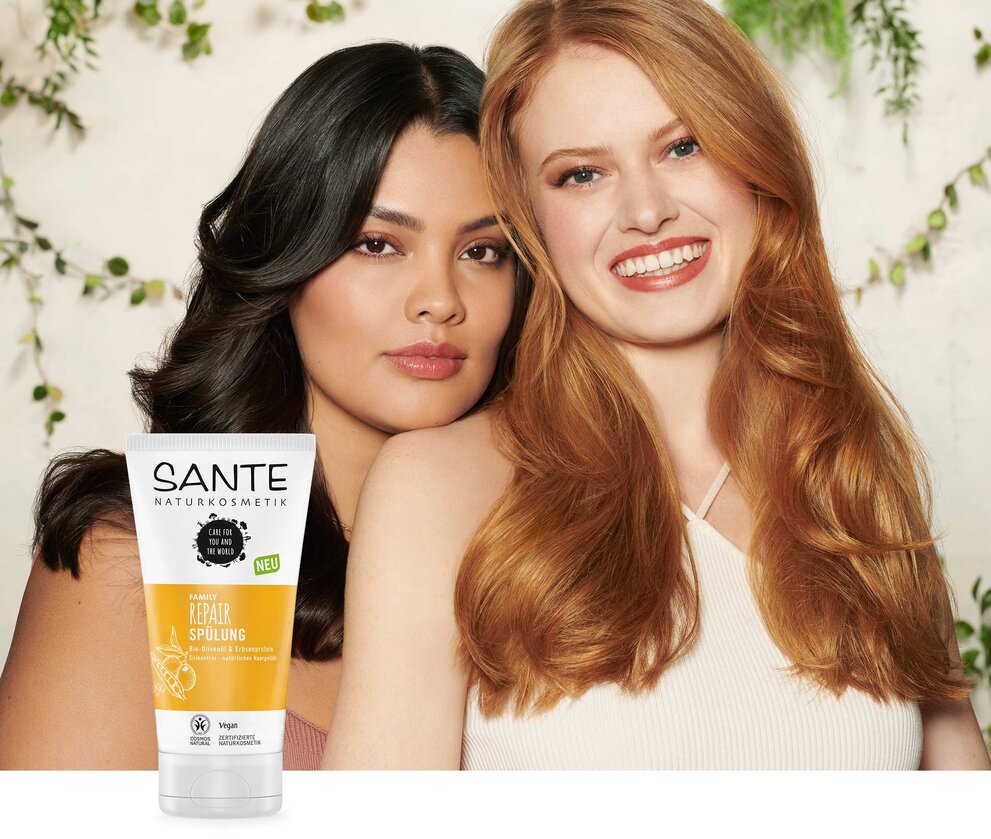 certified hair & natural care for SANTE skin Naturkosmetik - 100%