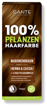 Pflanzenhaarfarbe - maronenbraun