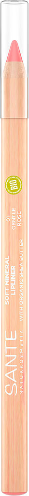 Natural Rose Lipliner Cosmetics SANTE Mineral 01 Gentle | Soft