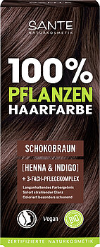 Pflanzenhaarfarbe - Schokobraun